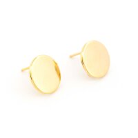 Ohrstecker aus 201 Edelstahl mit 316 Edelstahl Pin 24K...