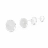 Ohrstecker aus 304 Edelstahl mit 925S Beschichtung...