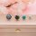 Ohrstecker aus 304 Edelstahl mit 925S Beschichtung für 6/8/10/12 mm Cabochons 6 Stück