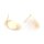 Ohrstecker aus Messing 22x15 mm 18 K Goldbeschichtet 2 Stück