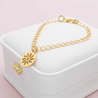 offene Biegeringe aus 304 Edelstahl, 6 mm, 18K Gold...