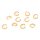 offene Biegeringe aus 304 Edelstahl, 8 mm, 18K Gold IP-beschichtet, 10 Stück