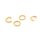 offene Biegeringe aus 304 Edelstahl, 8 mm, 18K Gold IP-beschichtet, 10 Stück