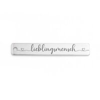 Anhänger mit Gravur Lieblingsmensch aus Edelstahl |...