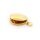 Medaillon aus 316 Edelstahl mit 18K IP-Beschichtung und Collierschlaufe 20 mm