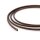 10 m Polyesterkordel gewachst in Braun, 2 mm