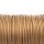 10 m Polyesterkordel gewachst in Nougat, 2 mm