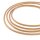 10 m Polyesterkordel gewachst in Nougat, 2 mm