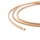 10 m Polyesterkordel gewachst in Nougat, 2 mm