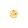 Runder Edelstahl Anhänger mit Gravur "Liebe", IP Goldfarben, 12 mm