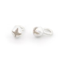 Endkappe Sternkapsel aus 925 Sterling Silber 2 Stück