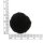 Pompons Polyester in Schwarz 30 mm, 10 Stück