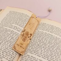 Lesezeichen aus Bambus 12x3 cm Tarot-Motiv "Der...
