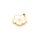 emaillierter Kirschblütenanhänger aus 304 Edelstahl, IP-beschichtet, 15x12 mm