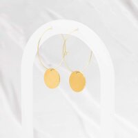 Creolen aus 316 Edelstahl 30 mm mit 18K Goldbeschichtung...