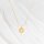 Blumenanhänger mit Emaille 12 mm aus 316 Edelstahl in Goldfarben mit 18K IP-Beschichtung 2 Stück