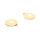 Blumenanhänger mit Emaille 12 mm aus 316 Edelstahl in Goldfarben mit 18K IP-Beschichtung 2 Stück