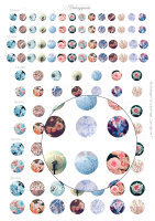 Digitale Druckvorlage "Springtime" rund -...