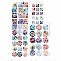 Digitale Druckvorlage "Springtime 2" rund &...
