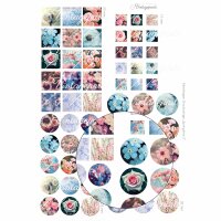 Digitale Druckvorlage "Springtime 2" rund &...