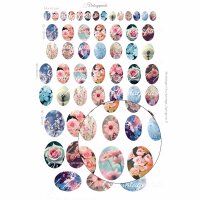 Digitale Druckvorlage "Springtime 3" oval -...
