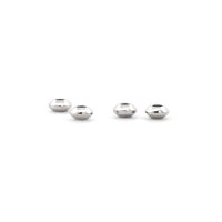 Zwischenperle Rondelle aus Edelstahl 4x2 mm 20 Stück