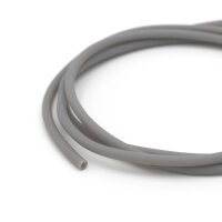 Hohlkordel aus PVC-Kautschuk-Mix in Grau 3 mm 2 Meter