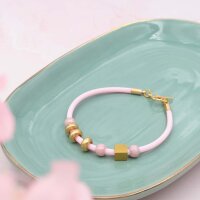 Hohlkordel aus PVC-Kautschuk-Mix in Rosa 3 mm 2 Meter