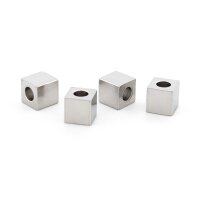 Zwischenperle Würfel aus 304 Edelstahl 6 mm 4...