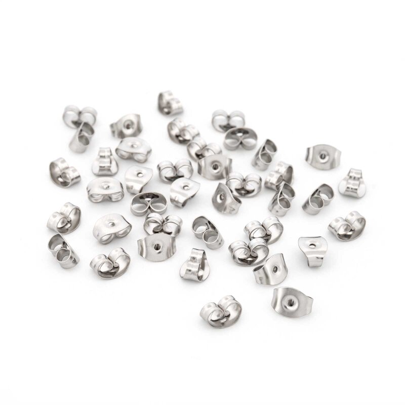 Ohrstopper aus 316 Edelstahl für 0,7 mm Pins 40 Stück