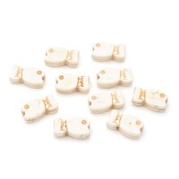 Fisch-Perlen aus synthetischem Türkis 20 x 11 mm...