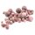 Rhodonit Perlen Mix 50 g Naturstein altrosa mit Matrix Überraschungsset diverse Formen