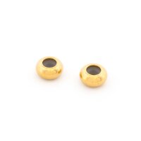Stopperperlen 8x4mm aus 304 Edelstahl...