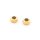 Stopperperlen 8x4mm aus 304 Edelstahl (PVD-Goldbeschichtung) mit Silikonkern, 2 Stück