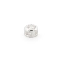 Zwischenperle aus 925 Silber 4 x 2 mm mit Zirkonia