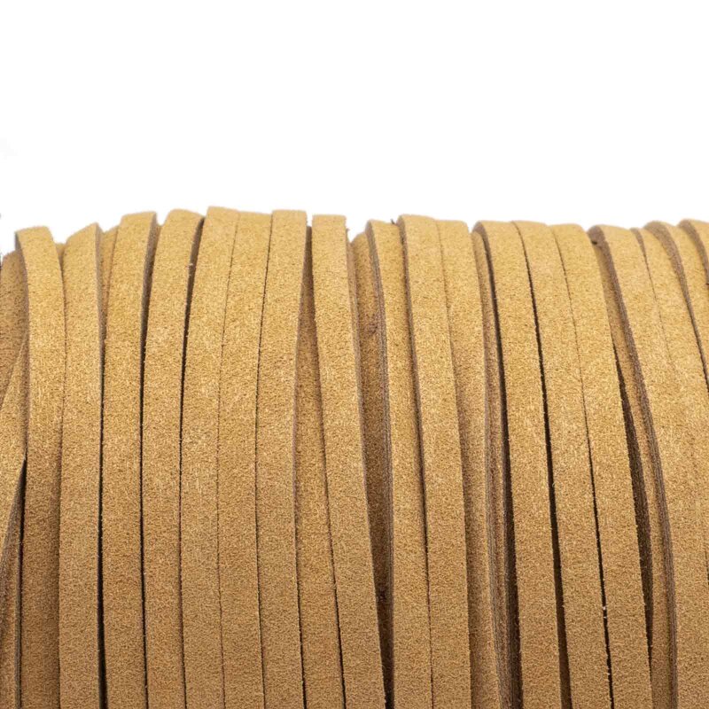 Band aus Wildlederimitat 3 mm Sand - 4 m