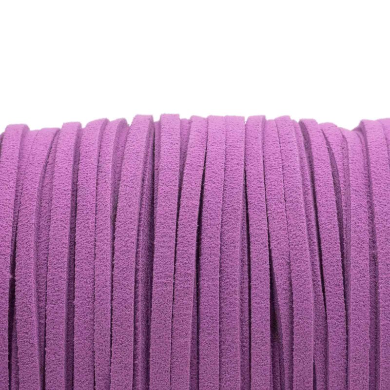 Band aus Wildlederimitat 3 mm Flieder - 4 m