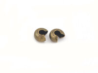 Coverperlen in antik bronzefarben, geschlossen 4mm 20...