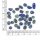 Lapis Lazuli Nuggets abgerundet gebohrt 20 g