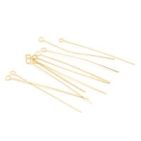 Ösenstifte 304 Edelstahl 50mm Gold ionenbeschichtet...