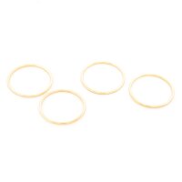 geschlossene Ringe 20 mm Messing IP-beschichtet 4 Stück