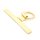 Universal Smartphone Adapter T-Patch aus 304 Edelstahl für Handyketten - 45x23mm Gold