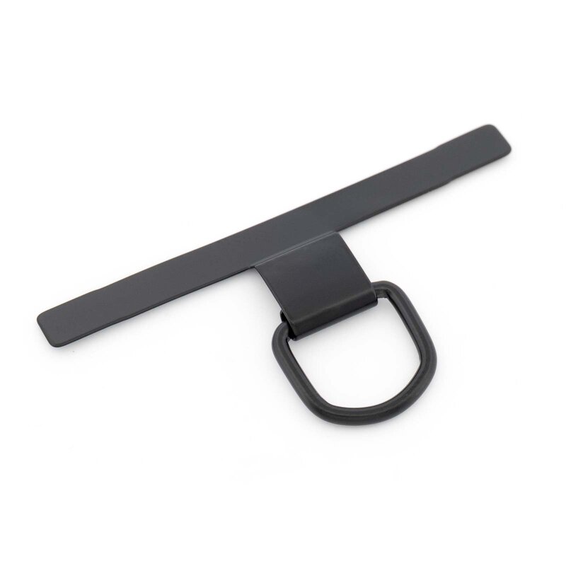 Universal Smartphone Adapter T-Patch aus 304 Edelstahl für Handyketten - 45x23mm Schwarz