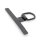 Universal Smartphone Adapter T-Patch aus 304 Edelstahl für Handyketten - 45x23mm Schwarz