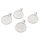 Fassungen für 20 mm Cabochons silberfarben Zinklegierung 4 Stück