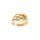 Ringrohling 304 Edelstahl 18K IP-Beschichtung für 6 mm Cabochons - Ø 17 mm verstellbar