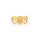 Ringrohling 304 Edelstahl 18K IP-Beschichtung für 6 mm Cabochons - Ø 17 mm verstellbar