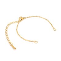 Gliederarmband aus Edelstahl mit 18K IP-Goldbeschichtung...