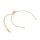 Gliederarmband aus Edelstahl mit 18K IP-Goldbeschichtung und Verlängerungskette