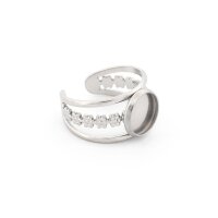 Ringrohling 304 Edelstahl Platinfarben für 10 mm...